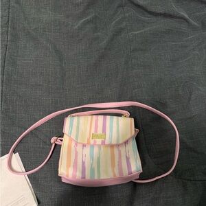 Betsey Johnson Pastel Rainbow Crossbody Bag